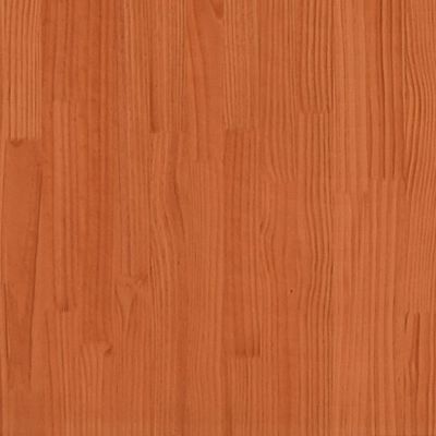 vidaXL Lovos rėmas, vaško rudas, 140x190cm, pušies medienos masyvas