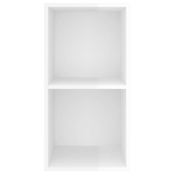 vidaXL Sieninė TV spintelė, ypač balta, 37x37x72 cm, MDP