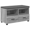 vidaXL Koridoriaus suolas Pilka Sonoma 80 x 38 x 46 cm