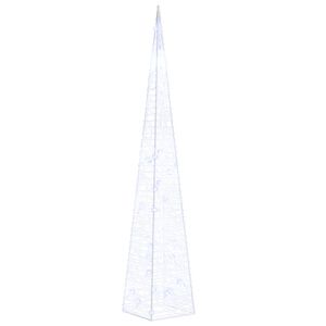 vidaXL Akrilinė LED dekoracija kūgis, mėlynos spalvos, 60cm