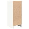 vidaXL &Scaron;oninė spintelė, baltos spalvos, 29,5x34x76cm, apdirbta mediena