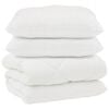 vidaXL Antklodė su pagalvėmis su pagalve 3 pcs Balta