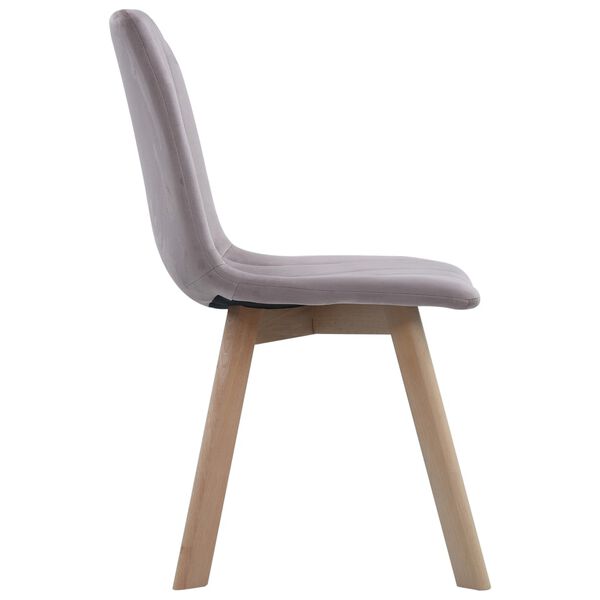 vidaXL Valgomojo kėdės, 4vnt., rožinės spalvos, aksomas