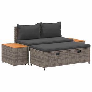 vidaXL Lauko sofos komplektas 4 -Seater 4 pcs 55 x 30 x 39 cm