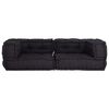 vidaXL Dvivietė modulinė sofa, antracito spalvos, 140x70x36, audinys
