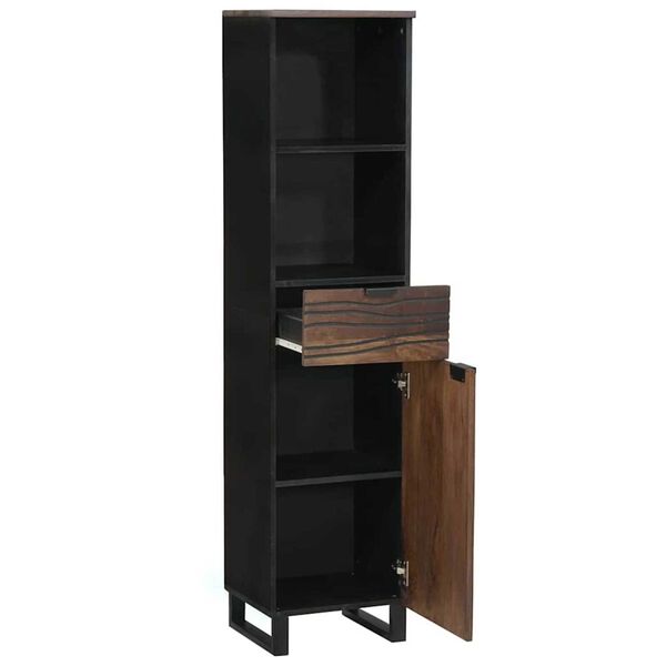 vidaXL Vonios kriauklės spinta graikinis rie&scaron;utmedis 38 x 33 x 160 cm