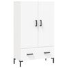 vidaXL Komoda, baltos spalvos, 69,5x31x115cm, apdirbta mediena