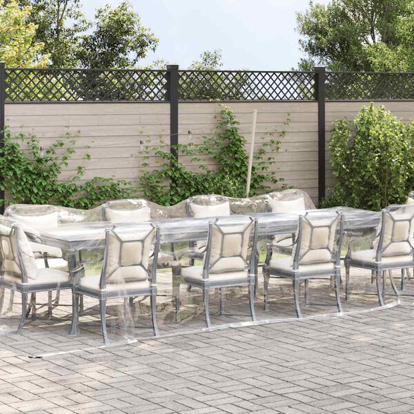 vidaXL Skaidrus brezentas su kilpomis 3x10 m PVC