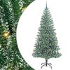 vidaXL Dirbtinė Kalėdų Eglė Su Sniegu ir LED &Scaron;viesa su 300 LED 240 cm