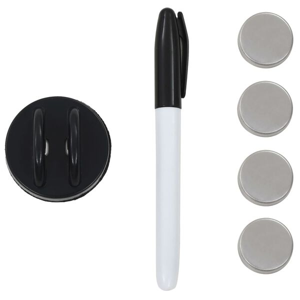 vidaXL Prie sienos montuojama magnetinė lenta, 40x40cm, stiklas