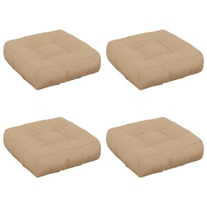 vidaXL 4 dalių sėdynės pagalvėlės VIANEN 4 pcs 100% poliesteris Smėlio