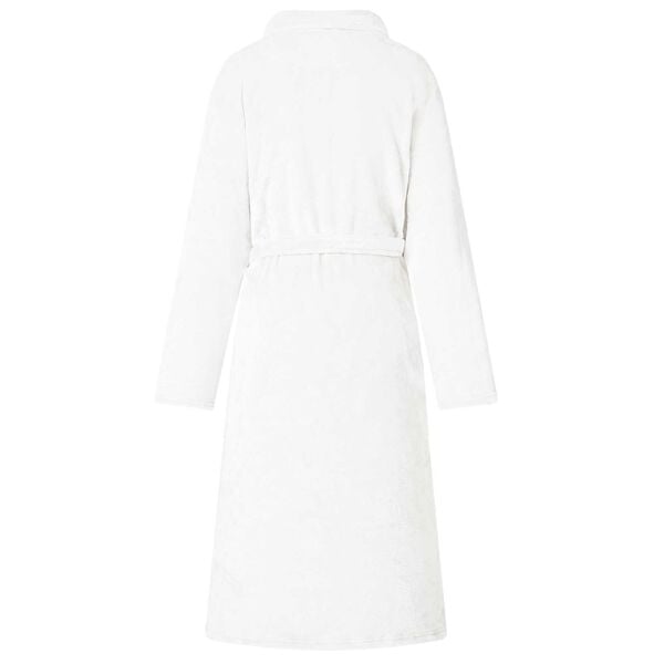 vidaXL Chalatas be gobtuvo Balta xxl Flanelė