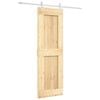 vidaXL Slankios durys 70 x 210 cm Natūrali ir Balta