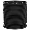 vidaXL Bungee virvės 4 mm Juoda PP ir guma