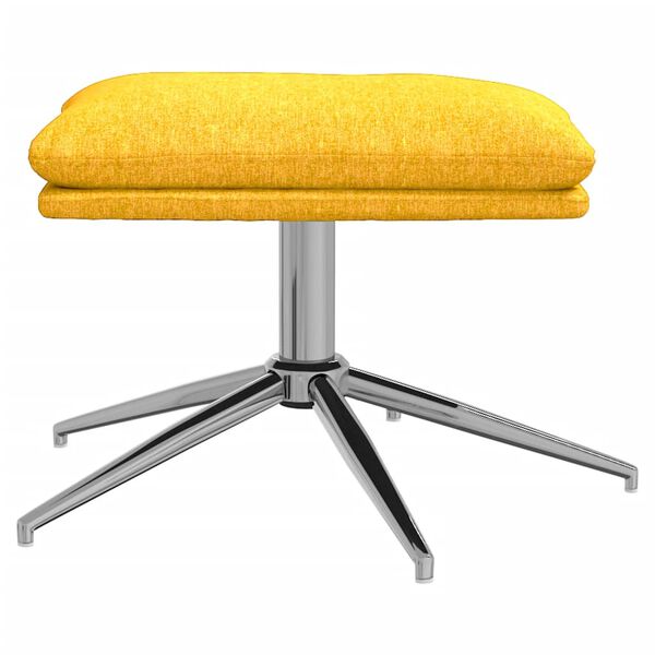 vidaXL Pakoja, garstyčių geltonos spalvos, 60x60x35cm, audinys