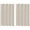 vidaXL Voile Užuolaida 2 vnt. Smėlio 140 x 140 cm Poliesteris