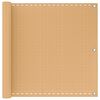 vidaXL Balkono Ekranas Smėlio 120 x 600 cm HDPE ir aliuminis