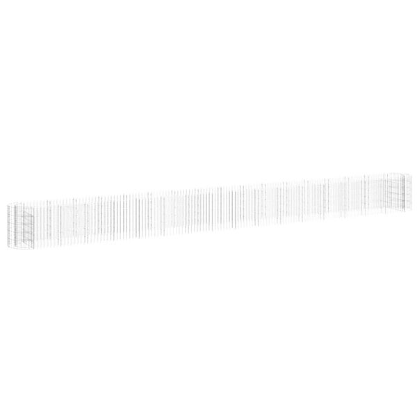 vidaXL Gabiono lovelis, 610x50x50cm, galvanizuota geležis, aukštas