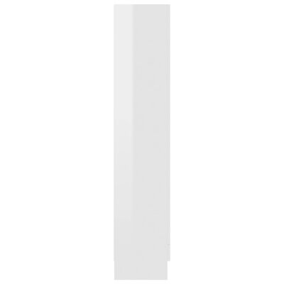 vidaXL Vitrininė spintelė, balta, 82,5x30,5x150cm, MDP, blizgi