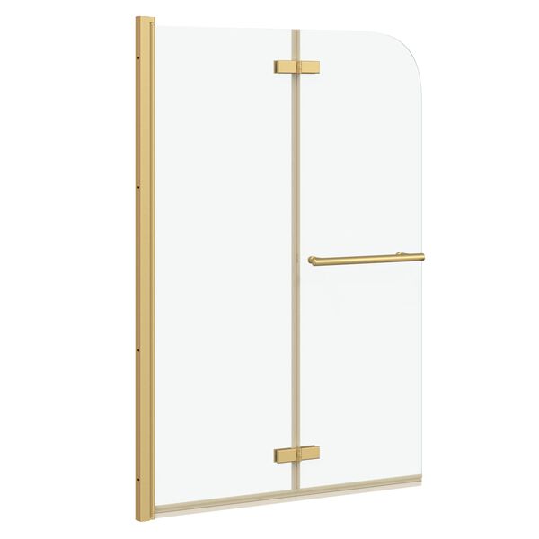 vidaXL Du&scaron;o kabineto uždanga Auksinė 95 x 140 cm