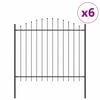 vidaXL Sodo tvora WOERDEN 6 vnt. 170 x 190 cm Pilka