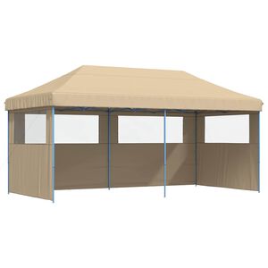 vidaXL &Scaron;ventės palapinė 292 x 580 x 315 cm Smėlio Oksfordo audinys