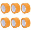 vidaXL Dažytojo maskavimo juostos 6 vnt. Geltona 50mm x 50m Popierius