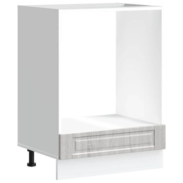 vidaXL Virtuvės spintelė, Porto, pilka, apdirbta mediena