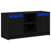 vidaXL TV vienetai 100 x 34 x 50 cm Juoda Apdirbta mediena