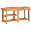 vidaXL Batų lentyna, 90x32x46cm, akacijos medienos masyvas