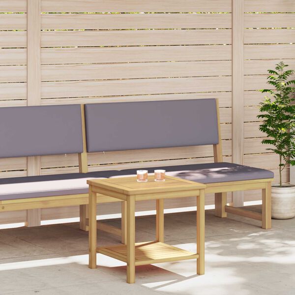 vidaXL &Scaron;oninis stalas Natūralus aliejus 45 x 45 x 45 cm