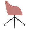 vidaXL Valgomojo kėdės, 4vnt., rožinės spalvos, aksomas
