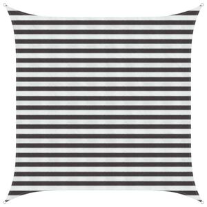 vidaXL Saulės &scaron;e&scaron;ėlio audinys Antracito ir baltos 2,5 x 2,5 m HDPE