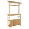 vidaXL Lauko baro stalas Natūrali 110 x 50 x 209 cm Bambukas