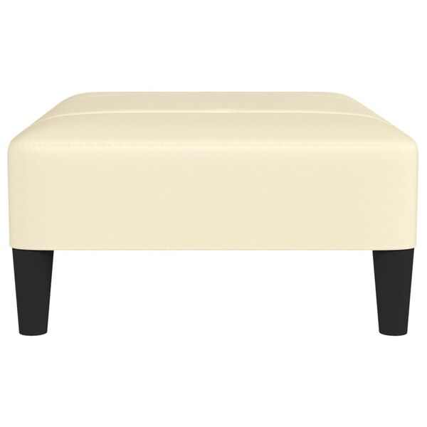 vidaXL Pakoja, kreminės spalvos, 78x56x32cm, dirbtinė oda