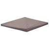 vidaXL Paviljono uždanga Taupe 300 x 300 cm Poliesteris ir plienas