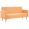 vidaXL Sofa, oranžinės spalvos, audinys