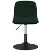 vidaXL Pasukamos valgomojo kėdės, 4vnt., tamsiai žalios, aksomas