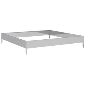 vidaXL Auk&scaron;tas sodo lovelis, 100x100x18,5cm, galvanizuotas plienas