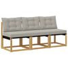 vidaXL 3 Vienetas Lauko Vidurinis Sofa