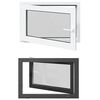 vidaXL Požeminio lango RISOR 90 x 70 cm PVC ir stiklas Antracito