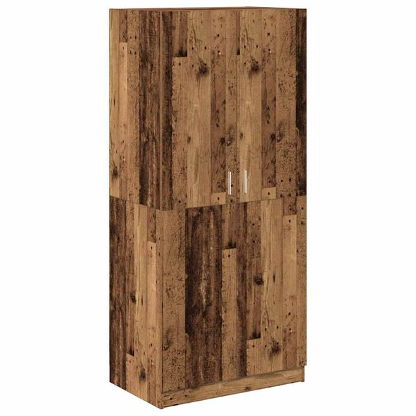 vidaXL Spinta Old Wood 90x52x200 cm Engineered Wood