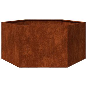 vidaXL Lovelis, rūdžių spalvos, 90x90x45cm, Corten plienas