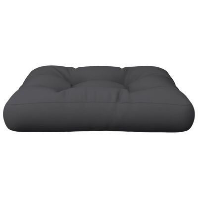 vidaXL Paletės pagalvėlė, juodos spalvos, 60x60x12cm, audinys