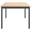 vidaXL Valgomojo stalas Natūrali 200 x 100 x 75 cm