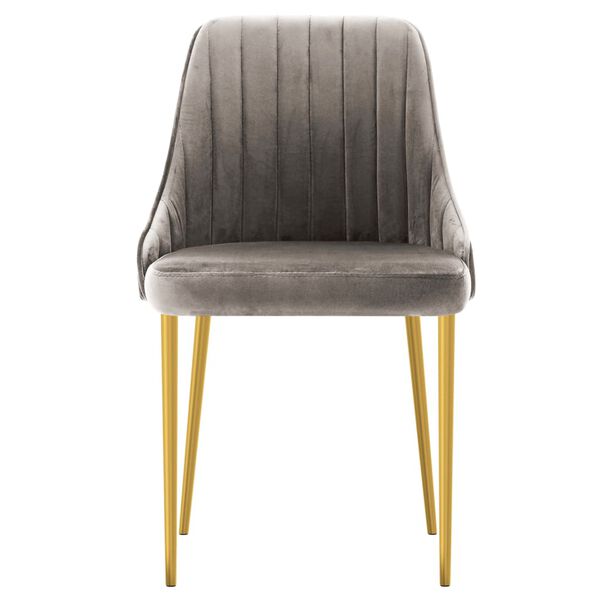 vidaXL Valgomojo kėdės, 2vnt., &scaron;viesiai pilkos spalvos, aksomas