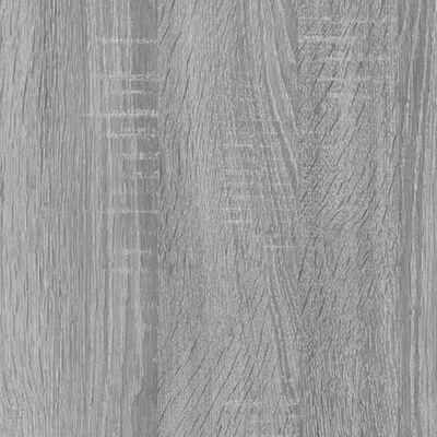 vidaXL Mikrobangų krosnelės spintelė, pilka, 60x57x207cm, mediena