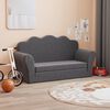 vidaXL Dvivietė vaiki&scaron;ka sofa-lova, antracito, mink&scaron;tas pliu&scaron;as