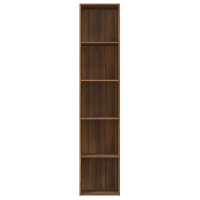 vidaXL Spintelė knygoms, ruda ąžuolo, 40x30x189cm, apdirbta mediena