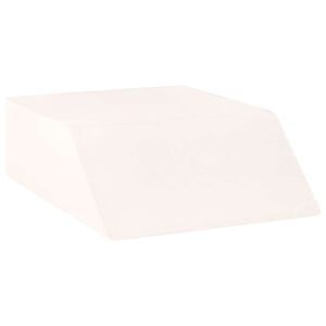 vidaXL Koja pagalvė 63 x 52 x 19,5 cm Tvirtas PU putos Balta